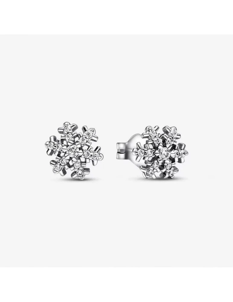 PANDORA Clous D'Oreilles Flocon De Neige Scintillant
