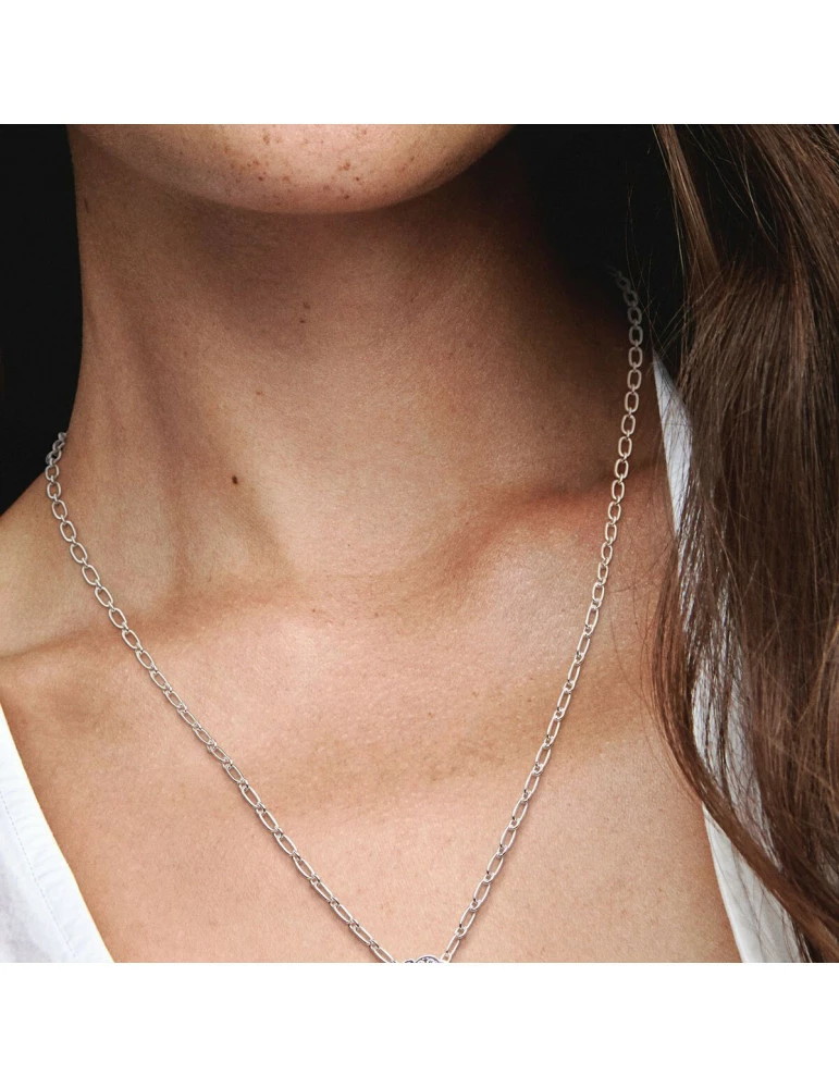 PANDORA Collier Avec Pendentif Pensée Bleue – Image 3