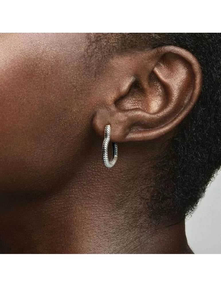 PANDORA Créoles à Charms Cœur Pandora Moments – Image 2