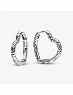 PANDORA Créoles à Charms Cœur Pandora Moments