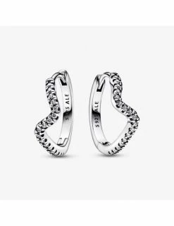 PANDORA Créoles Vagues Scintillantes