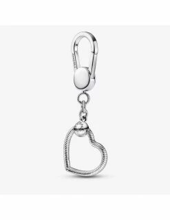 PANDORA Petit Porte-Charms Pour Sac Cœur Pandora Moments