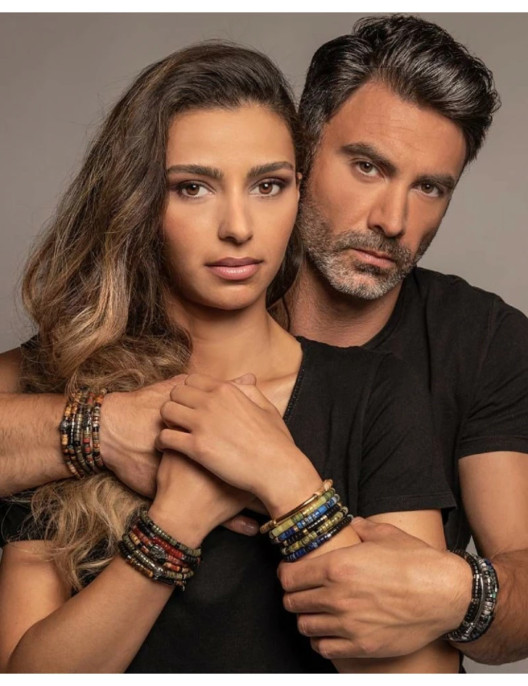 SIXTY STONES Heishi Agate Noire – Image 2