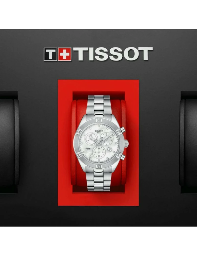 TISSOT PR100 Sport Chic Chronograph Diamants – Image 3